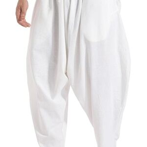 White Harem Pants
